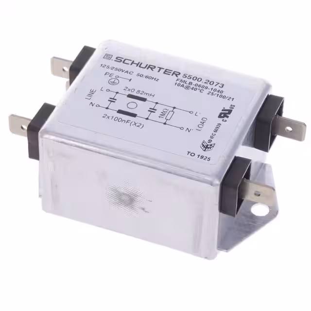 5500.2073 SCHURTER Inc.  Power Line Filter Modules